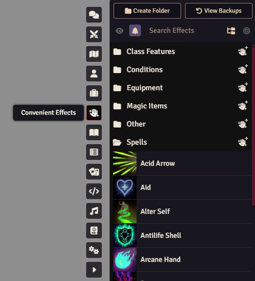 Convenient Effects App